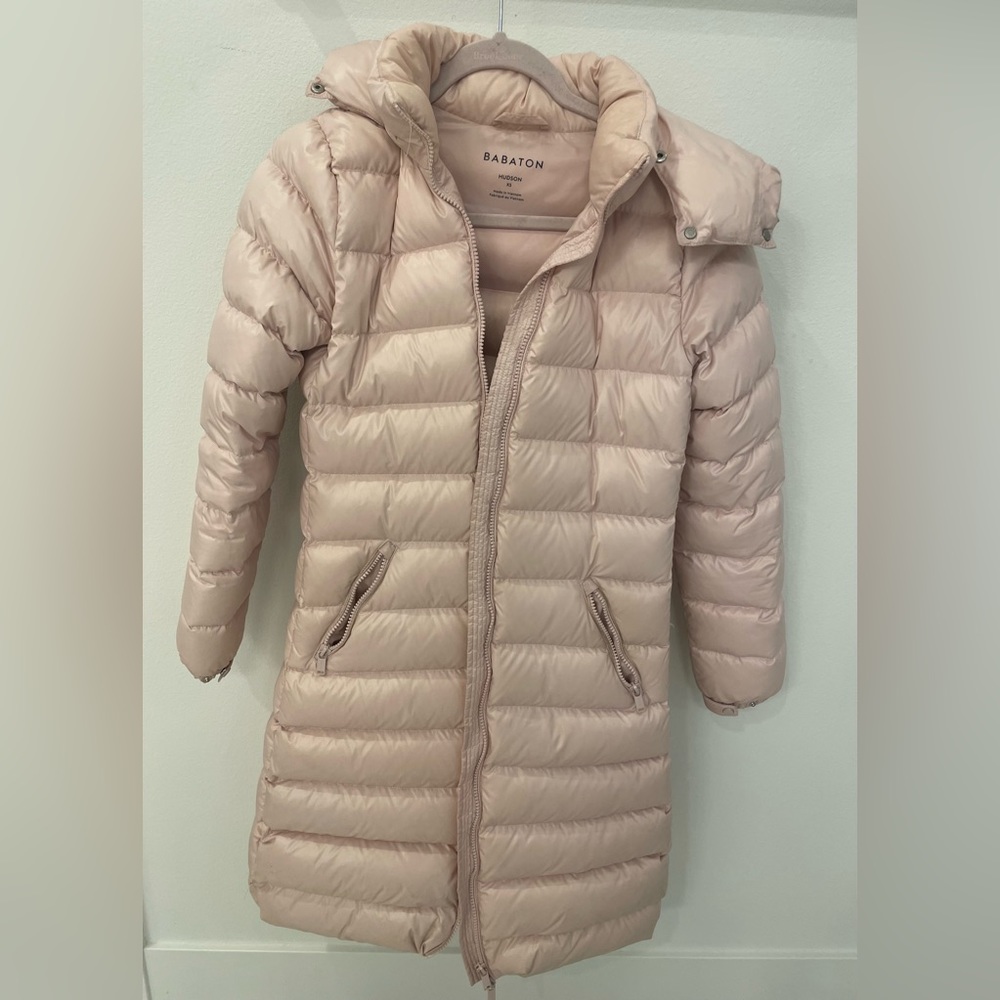 Aritzia Babaton Pink Down Jacket